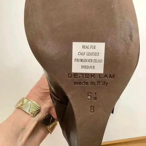 DEREK LAM Marta Calf Hair Wedge Boots Size 6.5 - Picture 14 of 16